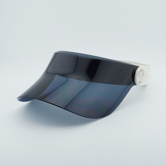 Dior DIORPACIFIC V1U 96B0 Sunglasses White Geometric Frame, Blue Lenses - Picture 2 of 12